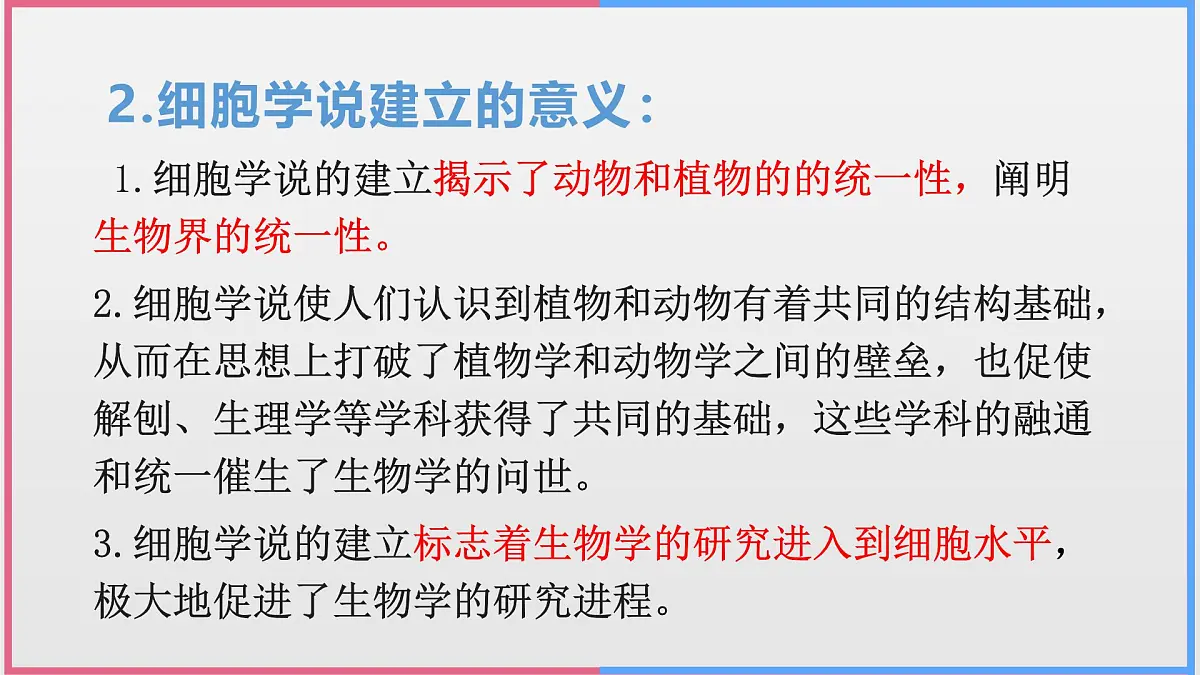 人教版高中生物必修1第一章 走近细胞【复习课件】第6页