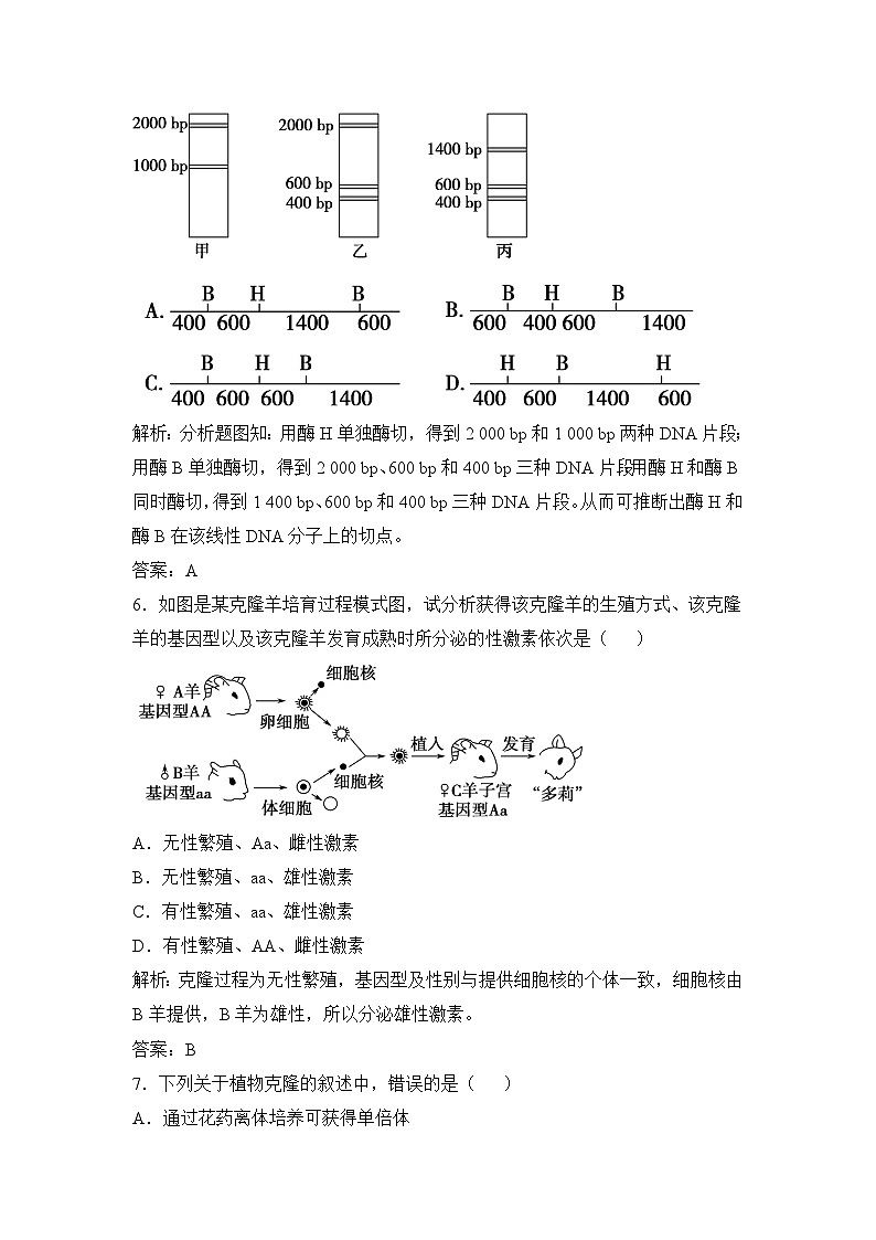 浙科版高中生物选修3 《现代生物科技专题》期末重难点突破练 无答案第3页