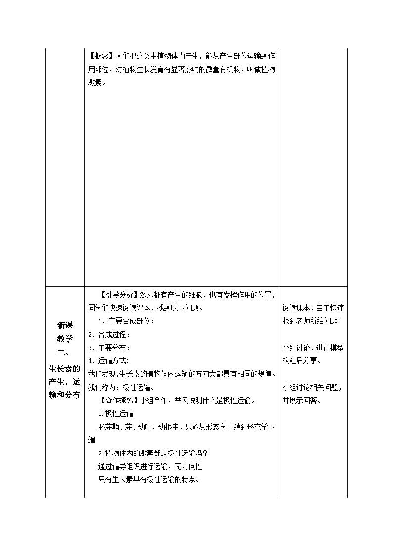 人教版高中生物选修1《5-1 植物生长素》教案第3页