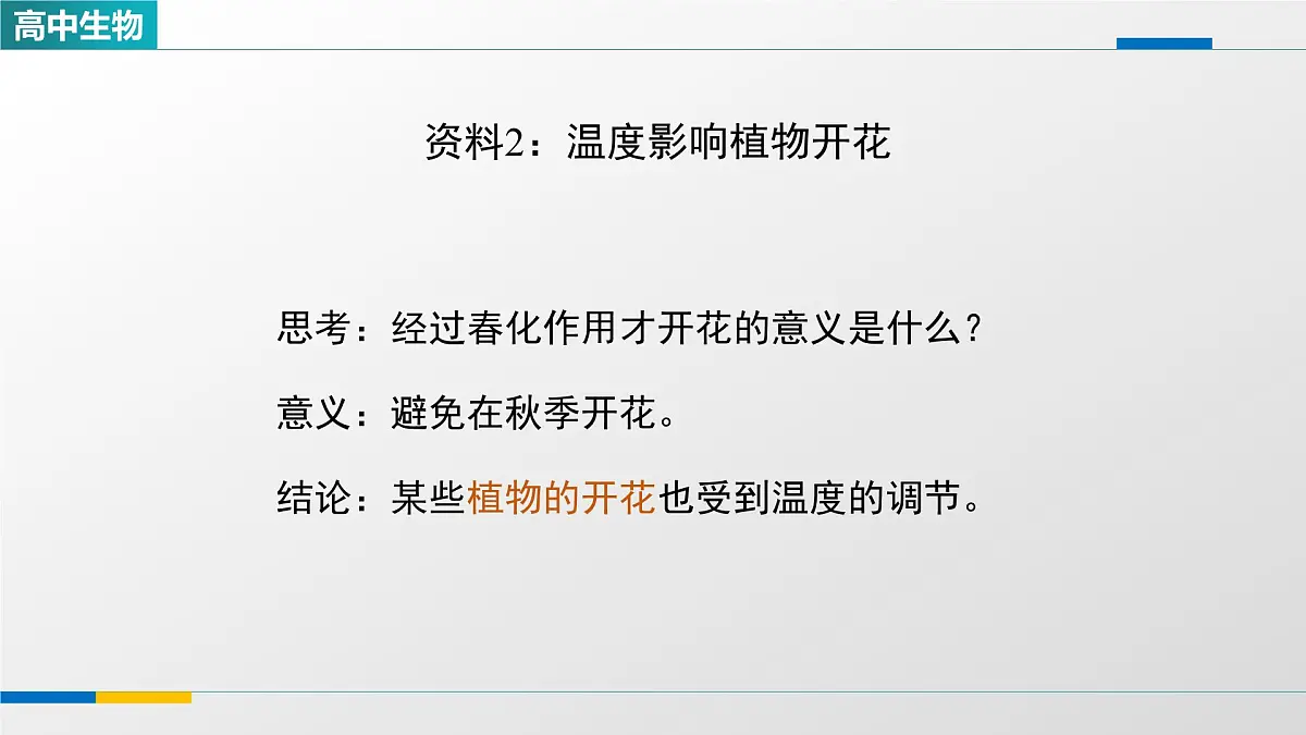 人教版高中生物选修1《环境因素参与调节植物的生命活动(第二课时)》课件第6页