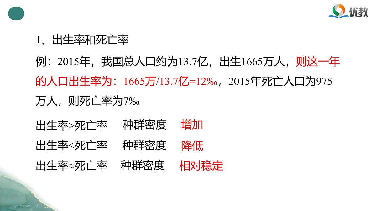 人教版高中生物选修2《1-1种群的数量特征》课件第8页