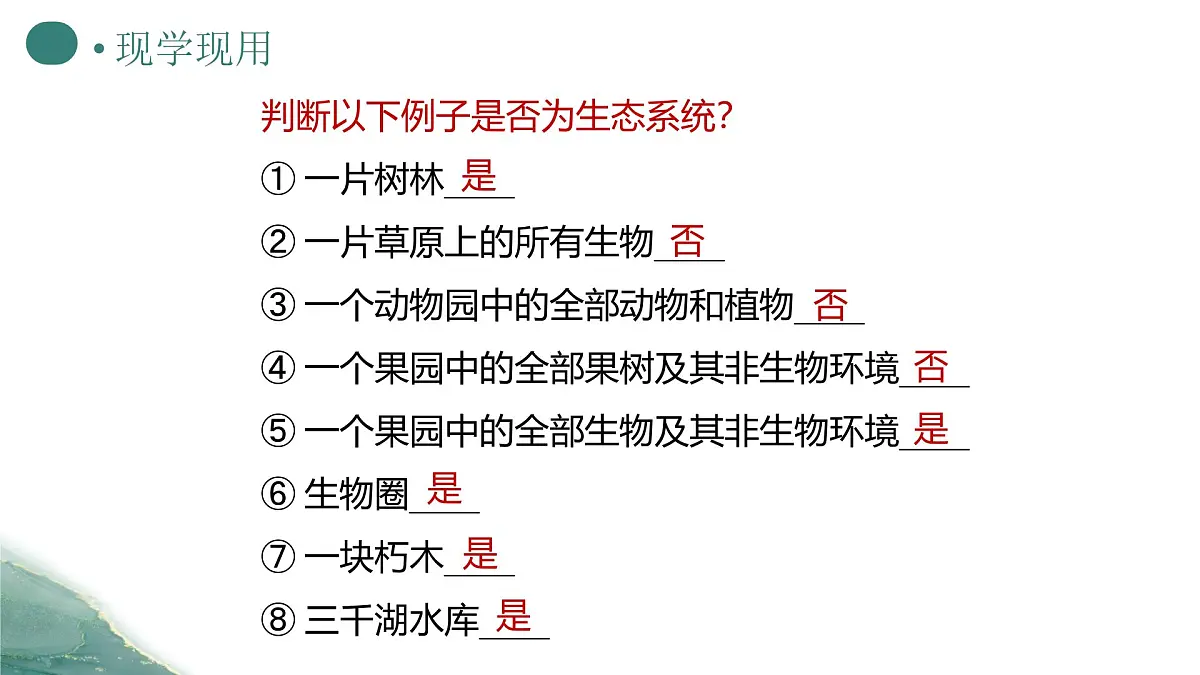 人教版高中生物选修2《3-1生态系统的结构(第1课时)》课件第8页