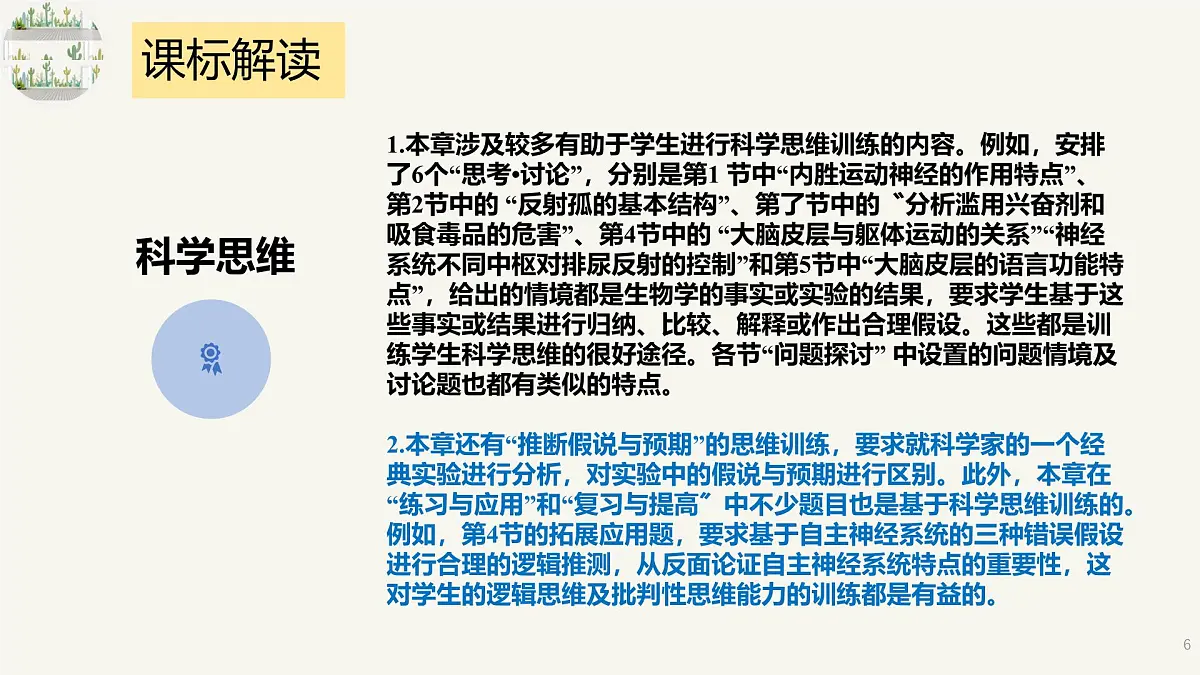 人教版高中生物选修1《第二章 神经调节(单元解读课件)》课件第6页