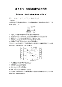 【备考2026】高考生物一轮复习资源：第3单元 课时练14 光合作用的影响因素及其应用（课时精练）（学生版）