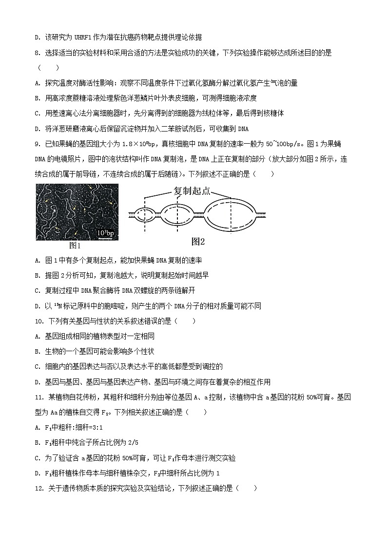 黑龍江省哈爾濱市2024_2025學(xué)年高三生物上學(xué)期期中測試第3頁