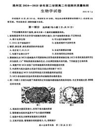 2025北京通州高二（下）期末真题生物试卷