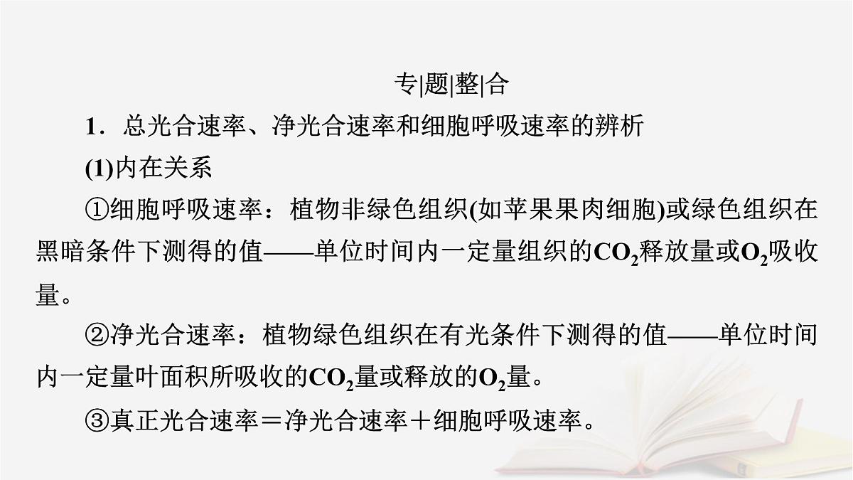 2026届高考生物一轮总复习必修1微专题4植物“三率”的判定及测定课件第2页