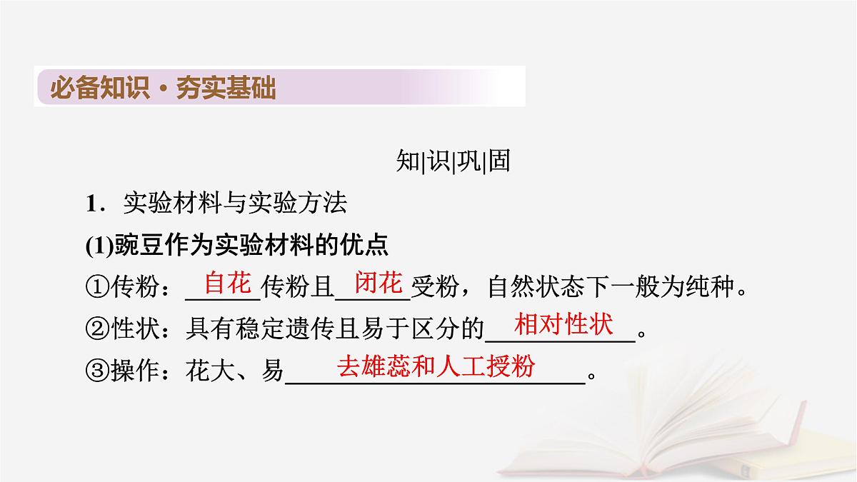 2026届高考生物一轮总复习必修2第5单元孟德尔定律和伴性遗传第1讲基因的分离定律课件第6页