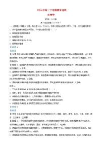 湖南省长沙市2024_2025学年高一生物上学期期末考试试卷含解析