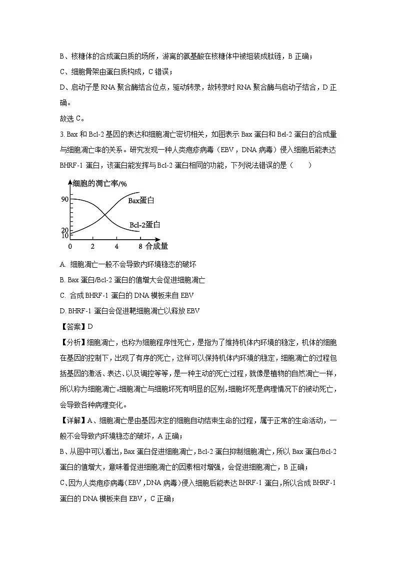 海南省2025届年高三学业水平诊断(五)生物试卷(解析版)第2页