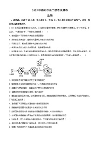 湖南省邵阳市2024-2025学年高二下学期期末考试生物试卷（Word版附解析）