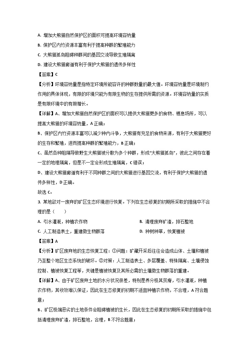 四川省瀘州市瀘縣聯(lián)考2024-2025學(xué)年高二下學(xué)期4月期中生物試卷（解析版）第2頁(yè)