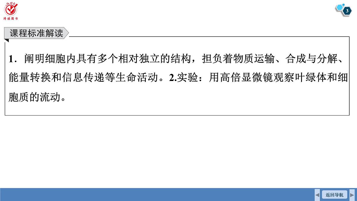 高考生物【一轮复习】课件 第二单元 第七课时 细胞器之间的分工第3页