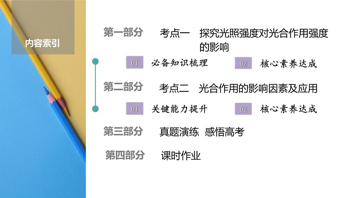 高考生物【一轮复习】课件 第三单元 第一十五课时 光合作用的影响因素及其应用第2页
