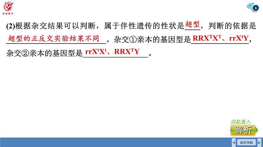高考生物【一輪復(fù)習(xí)】課件　第五單元　微專題五　基因位置的判斷及相關(guān)實(shí)驗(yàn)設(shè)計(jì)第6頁(yè)