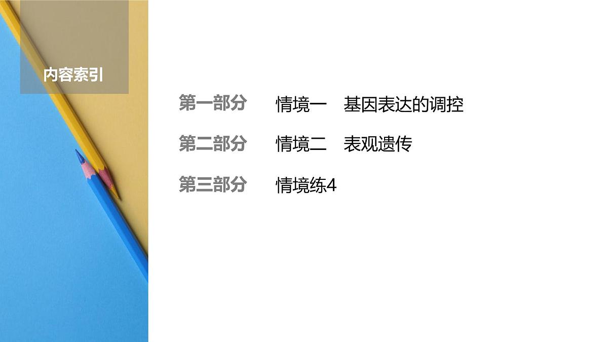 高考生物【一轮复习】课件 第六单元 命题情境4 基因表达的调控、表观遗传第2页