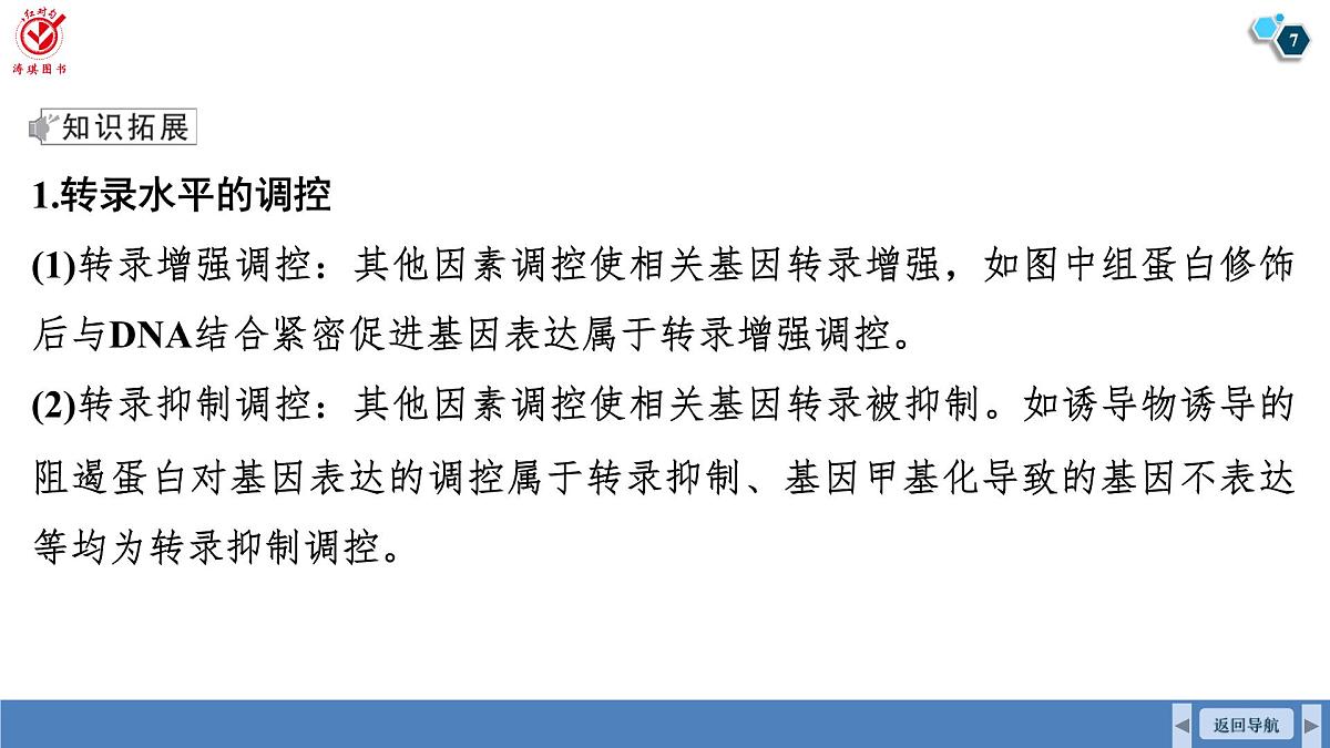 高考生物【一轮复习】课件 第六单元 命题情境4 基因表达的调控、表观遗传第7页