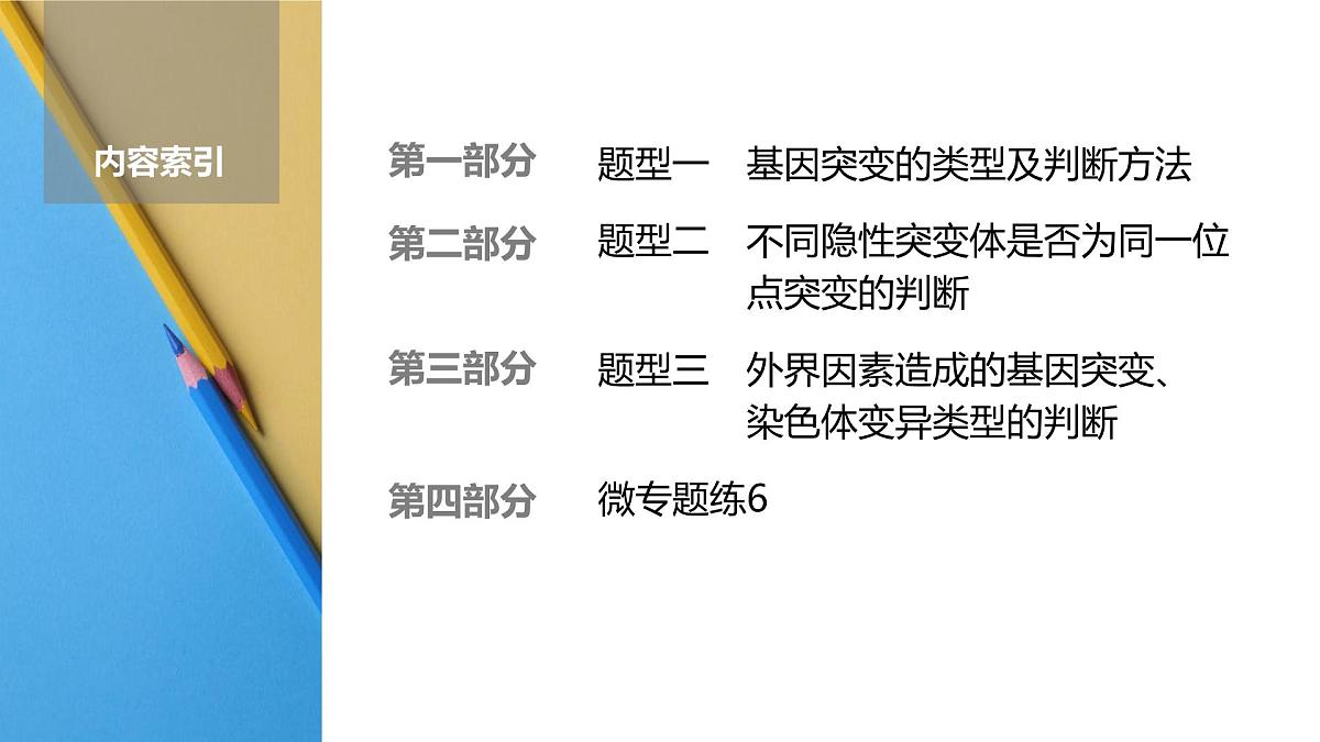 高考生物【一轮复习】课件 第七单元 微专题六 利用“假说—演绎法”解决生物变异实验探究题第2页