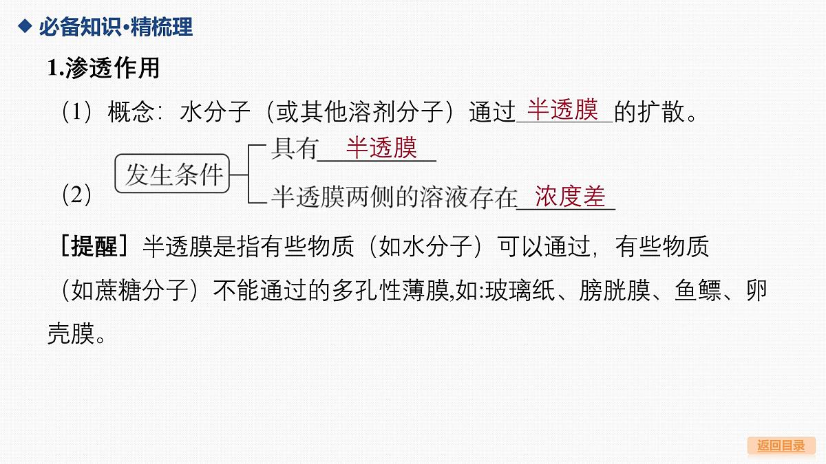 04-第7讲 细胞的物质输入和输出-第1课时 细胞的吸水和失水第6页