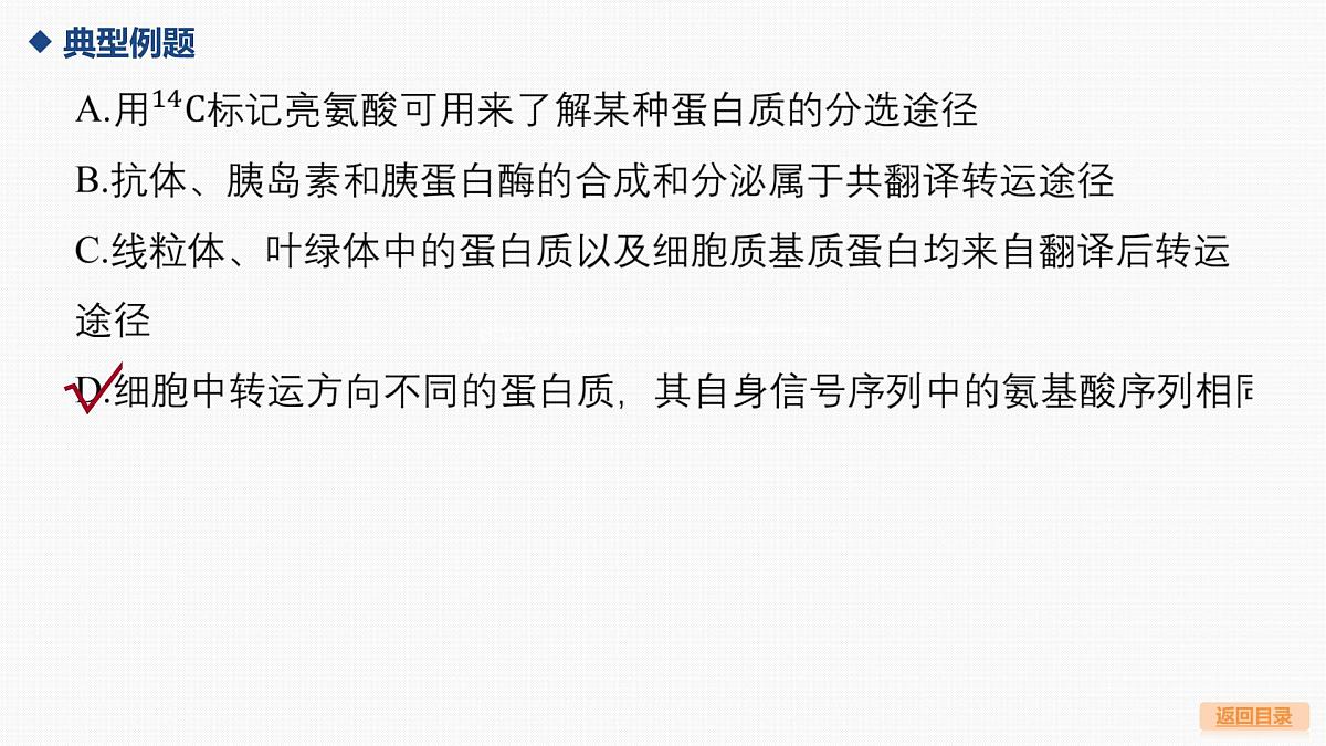 03-微专题1 囊泡运输与蛋白质的分选途径第5页