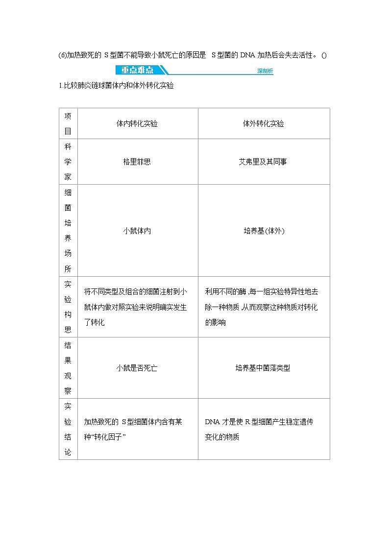 01 第17讲 DNA是主要的遗传物质 【正文】【听课手册】第3页