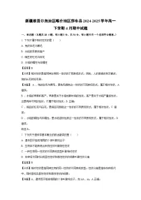 新疆维吾尔自治区喀什地区莎车县2024-2025学年高一下学期4月期中生物试卷（解析版）