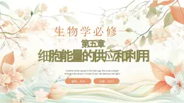 人教版 2019 高中生物 必修1 第五章 5.4《光合作用與能量轉化》 課時1 (PPT+教案)