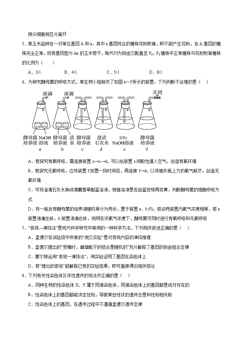 黑龙江省黑河市龙西北名校联盟2024-2025学年高一下学期7月期末考试生物试卷(含答案)第2页