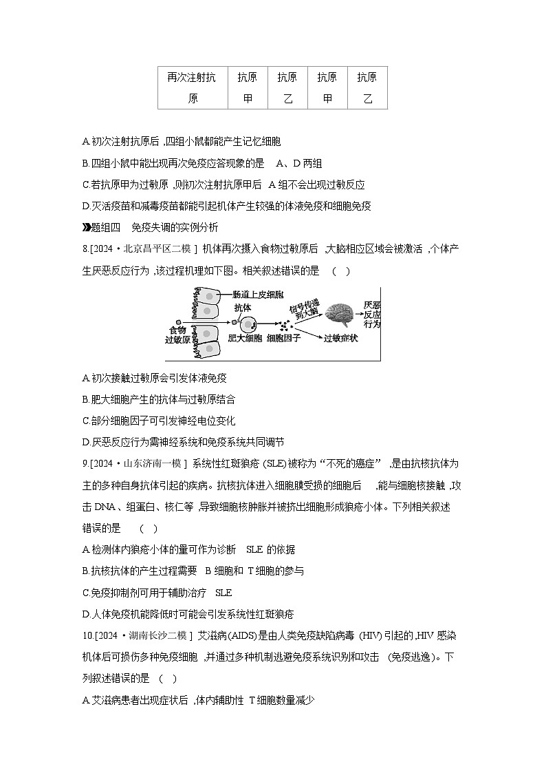 41 课时作业(三十八) 免疫调节 【正文】【作业手册】第3页