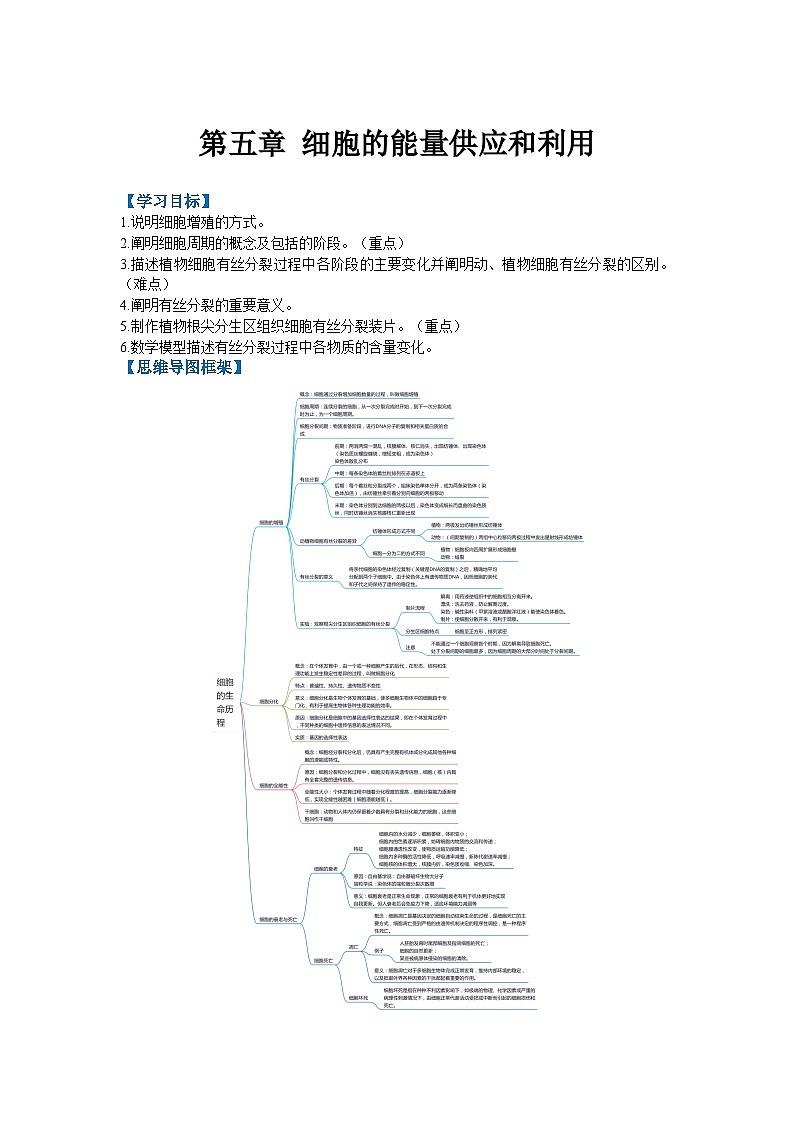 第六章 细胞的生命历程(教师版)第1页