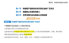 5.1-5.2生物技術的安全與倫理知識點串講課件+分層訓練-浙科版高二上冊生物（選必三）