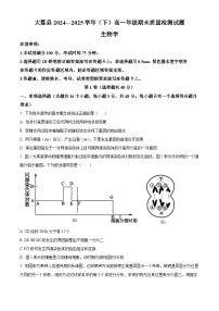 陕西省渭南市大荔县2024-2025学年高一下学期期末质量检测生物试卷含答案解析