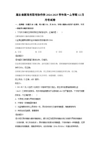 【生物】湖北省新高考联考协作体2024-2025学年高一上学期12月月考试卷（解析版）