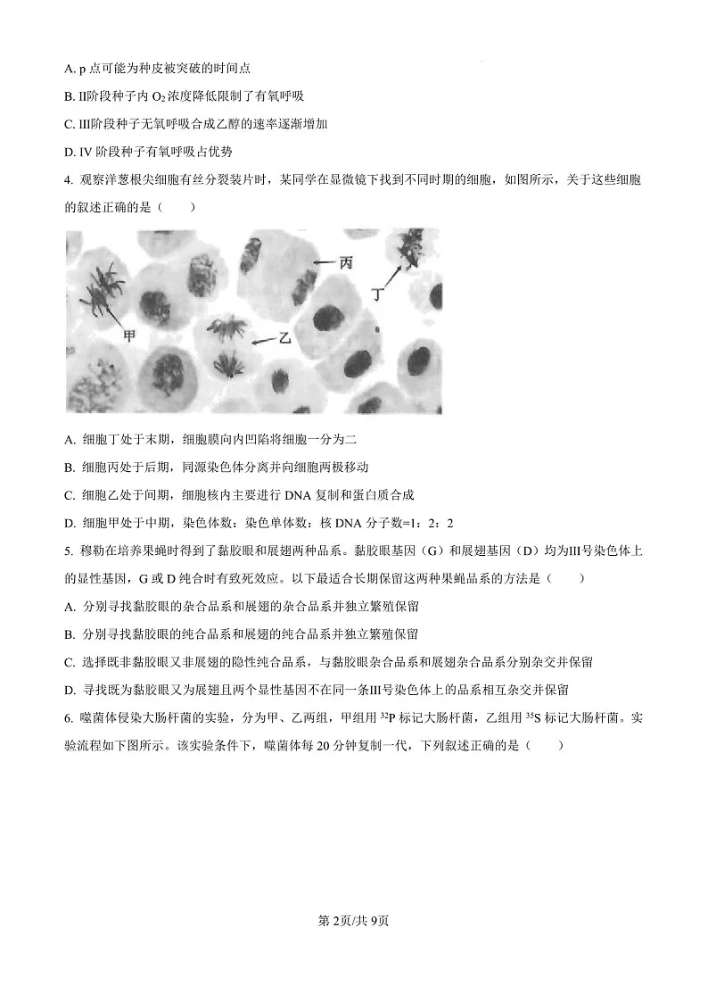 2025届海南省海口市高三下学期10月摸底考-生物试题(含答案)第2页