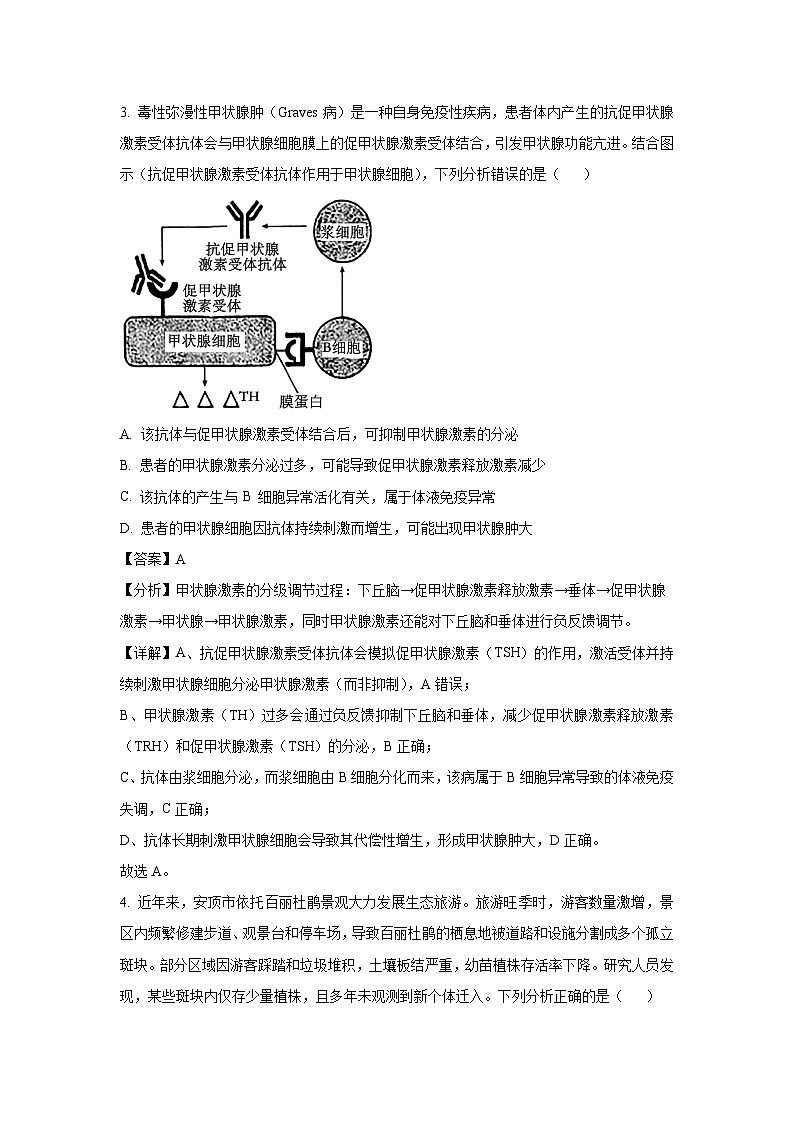 贵州省贵阳市2024-2025学年高二下学期6月期末 生物试卷(解析版)第3页