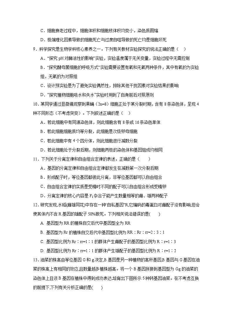 宜宾三中高2023级高三第一次模拟考试+生物第3页