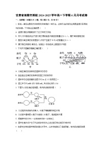 甘肃省张掖市某校2024-2025学年高一下学期6月月考生物试卷(学生版)