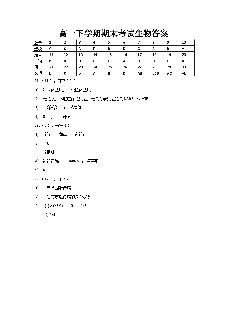 参考答案第1页