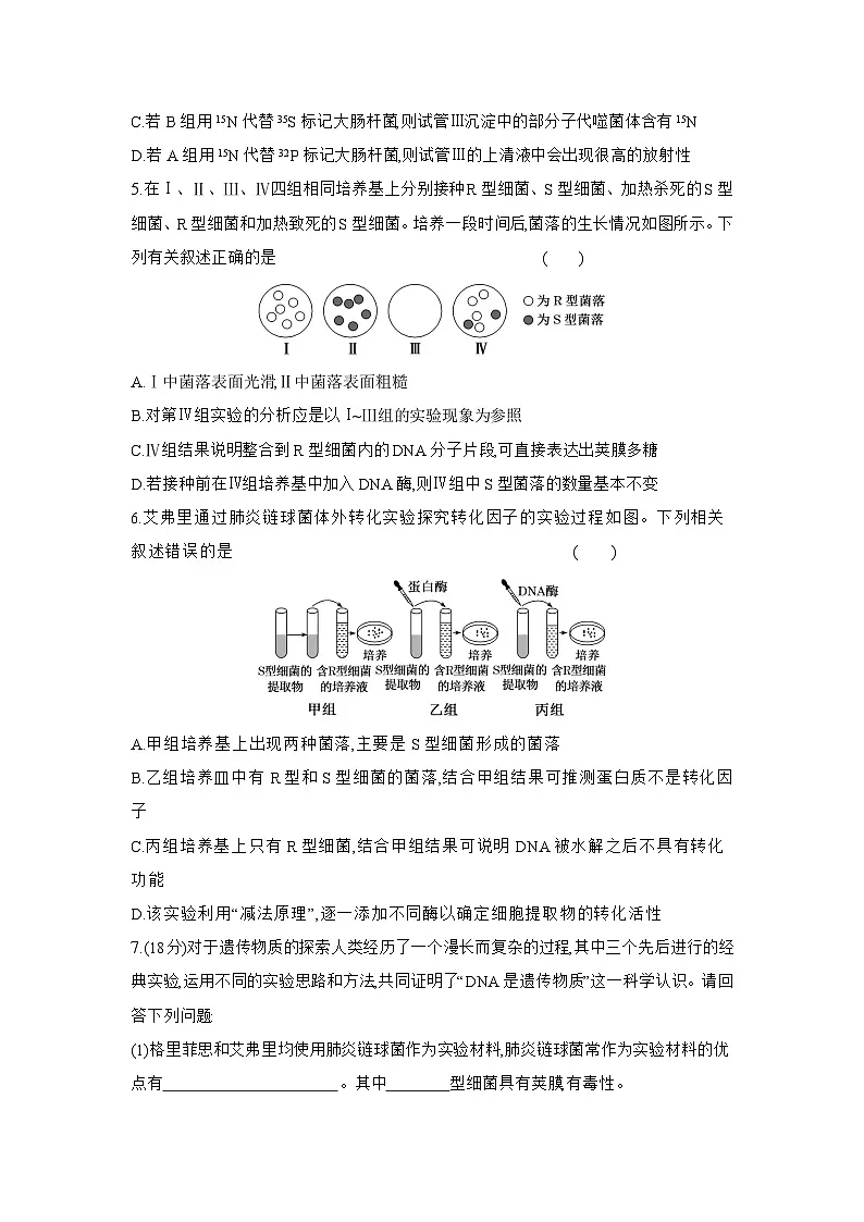 高一生物(人教版)试题必修二课时跟踪检测(十一)DNA是主要的遗传物质(Word版附解析)第2页
