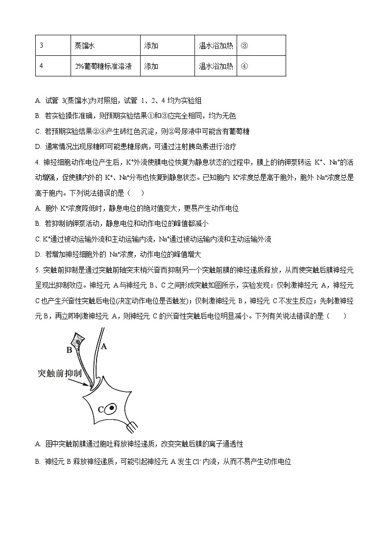 山西省T8联考2025-2026学年高二上学期10月月考联考生物试卷第2页