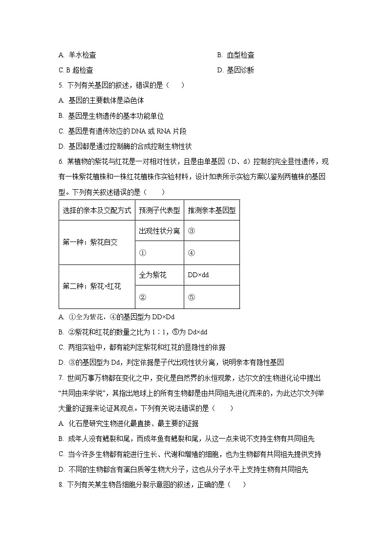辽宁省普通高中2025-2026学年高二上学期期初开学考试调研练习卷生物试题(学生版)第2页