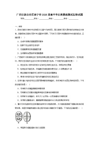 2025-2026学年广西壮族自治区南宁市高中毕业班摸底测试生物试题（无答案）