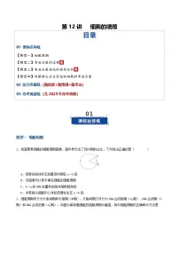 第12讲 细胞的增殖（专项训练）（含答案）2026年高考生物一轮复习讲练测（全国通用）