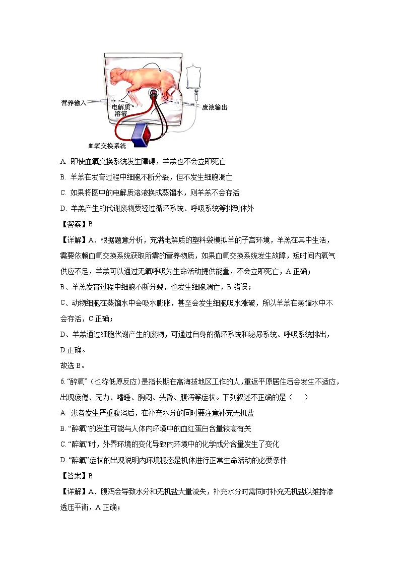 【生物】陕西省咸阳市永寿县2025-2026学年高二上学期第一次月考(解析版)第3页
