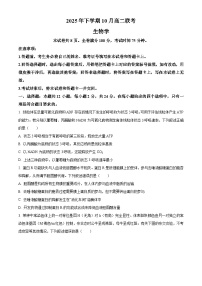 湖南省多校联考2025-2026学年高二上学期10月月考生物试题（Word版附解析）