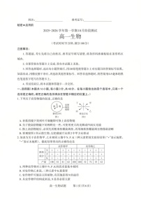 山西省2025-2026学年高一上学期10月考试生物试卷