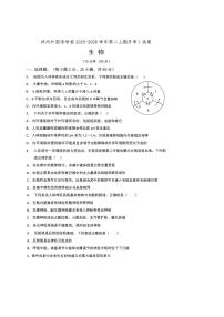 河南省郑州外国语学校2025-2026学年高二上学期10月月考生物试卷（PDF版附答案）