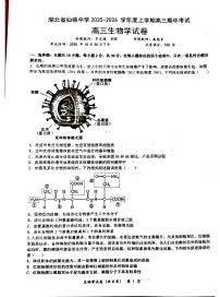 湖北省仙桃中学2025-2026学年高三上学期期中考试生物试题