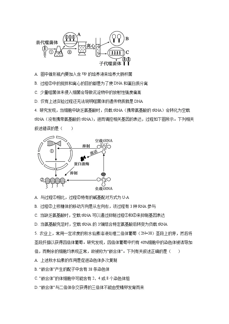 江苏省苏州市常熟市2025-2026学年高二上学期10月月考生物试卷(学生版)第2页