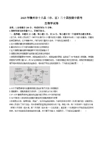 江西省赣州市十八县（市、区）二十四校联考2025-2026学年高三上学期期中考试 生物 Word版含解析